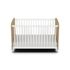 Cute Baby Crib – Brown & White