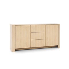 Sideboard – 3 Drawers & 2 Doors - Oak