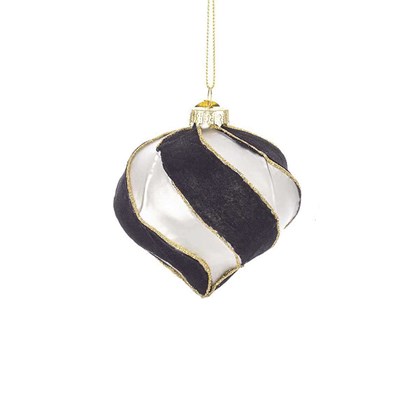 1 Monochrome Lines Ornament - Assorted