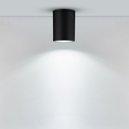 Plastic Celling Lamp GU10 E27 IP54 12W Black