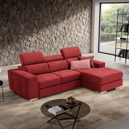 L-Shaped Sofa Bed 2-Seater With Chais Lounge Right 00527-R18