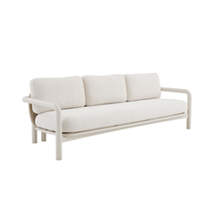 Aluminium Rope Sofa Set of 4 – Silver White