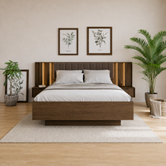 Bedroom Set  160x200 – Dark Wood