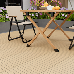 Outdoor WPC Tiles 30x60x2.1 cm – Sandwhite