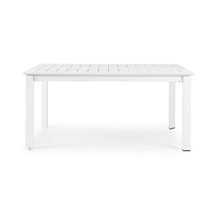 White Extendable Table 160-240x100cm
