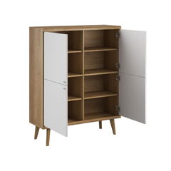 Sideboard 4 Doors 134 – Riviera Oak & White