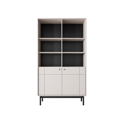 Bookshelf 2 Doors – Cashmere