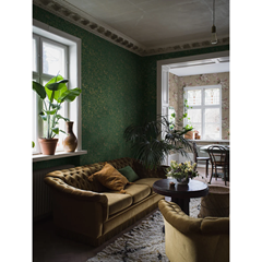 Wallpaper Green Jade Oriental Garden