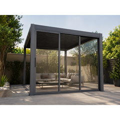 Pergola Sliding Shutter – Grey