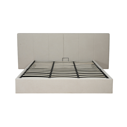 Upholstery Bed with Gaslift  180 x 200cm - Cream