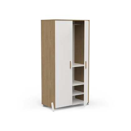 White 2 Door Wardrobe