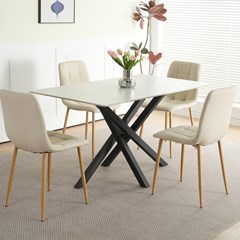 Dining Table White Ceramic