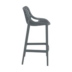 75cm Bar Stool in Dark Grey