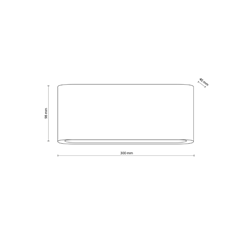 LED Wall Light L – Graphite & White