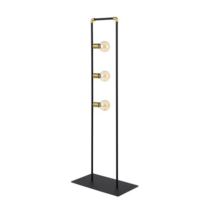 Floor Lamp Hydra 3 Panels Black E27 15W