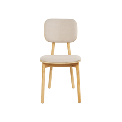 Dining Set – Extendable Grey Ceramic Table & 6 Beige Chairs