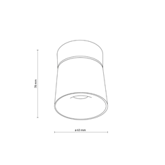 Moving Spotlight Black 12W
