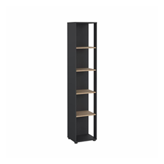 Sign Bookcase Matt Grey Jackson Hickory