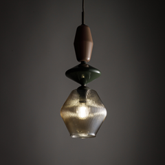Zen Pendant Lamp – Brown Cognac