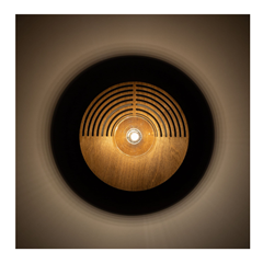 Modern Oak Wall Sconce with G9 Socket - Wooden Lampshade