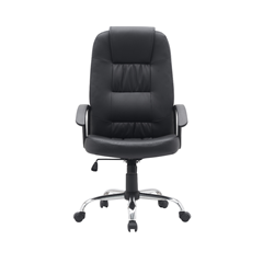 Office Chair Black Legs Chrome Finish