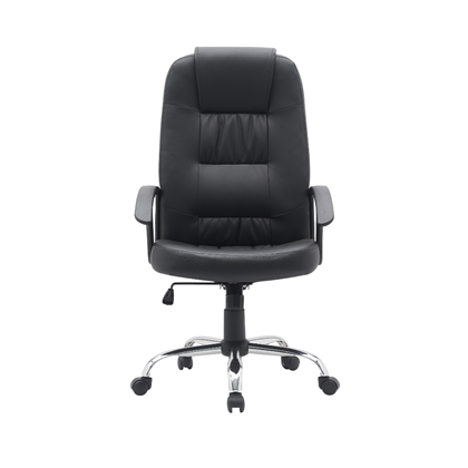 Office Chair Black Legs Chrome Finish