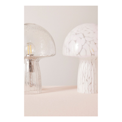 Table Lamp Glass Transparent Grey