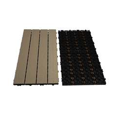 Outdoor WPC Tiles 30x60x2.1 cm – Sandwhite