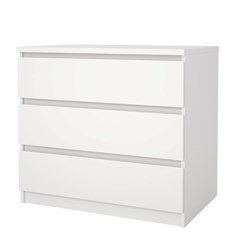 white Naia Chest 3 Drawers