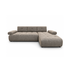 Corner Sofa bed – Right, Brown
