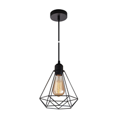 Alma Suspension Decorative Cage Black