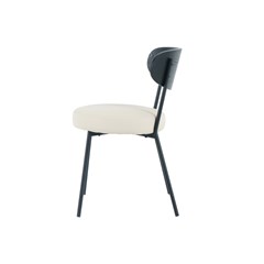 Dining Chair - Black and Beige