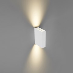 White Plastic Wall Light - Up & Down - 7W