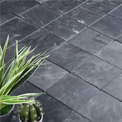 Natural Slate Stone Deck Tile - Dark Grey