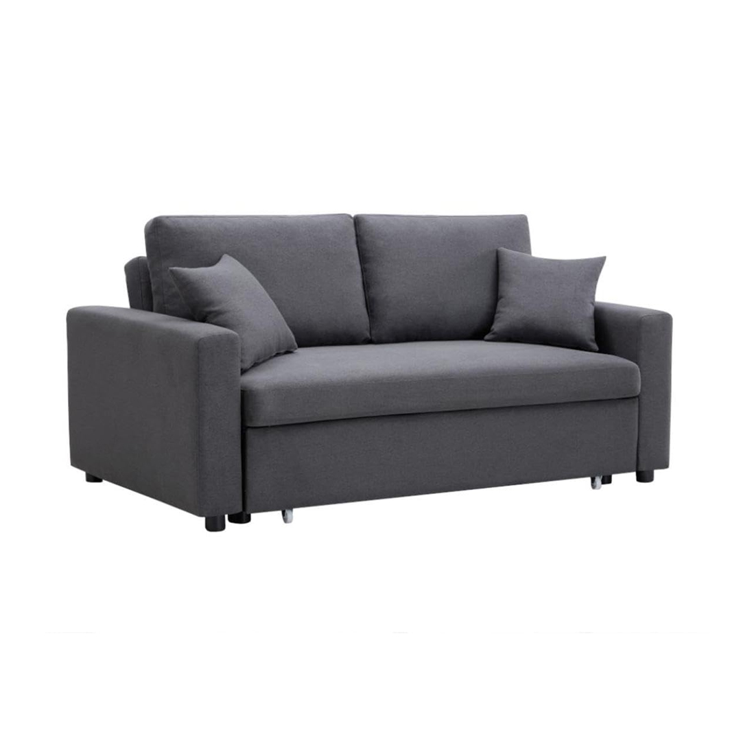 Sofa 2-Seater with Pull Out Bed Grey
