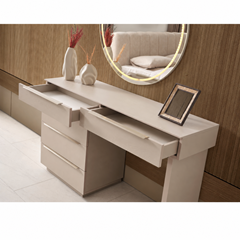 Bedroom Set 180x200cm - Cream & Dark Walnut