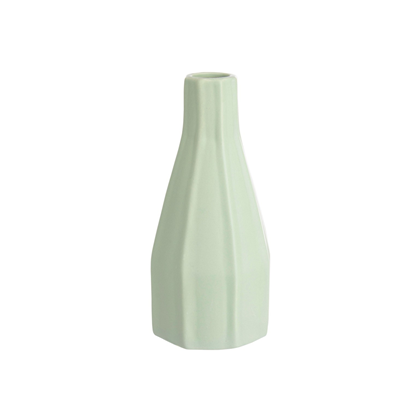 Atena shaped green porcelain vase h20