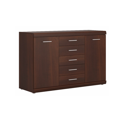 Sideboard 2 Doors 5 Shelves – Walnut