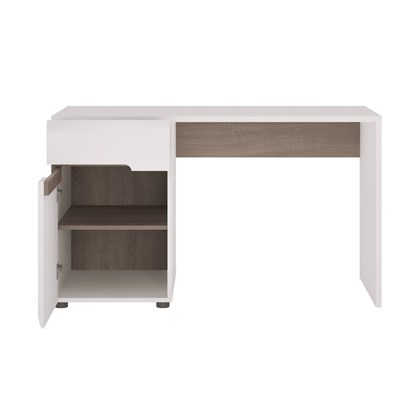 Desk 1Drawers 1Door – Walnut & White