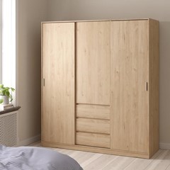 Naia Wardrobe With 2 Sliding Doors 1 Door & 3 Drawers