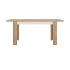 Extendable Table 140-180 – Riviera-Oak Light & White High Gloss