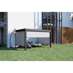 Pergola Zip Screen – Manual, Grey