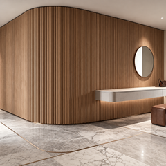 Flexible Acoustic Panel 120x280cm– Natural White Oak