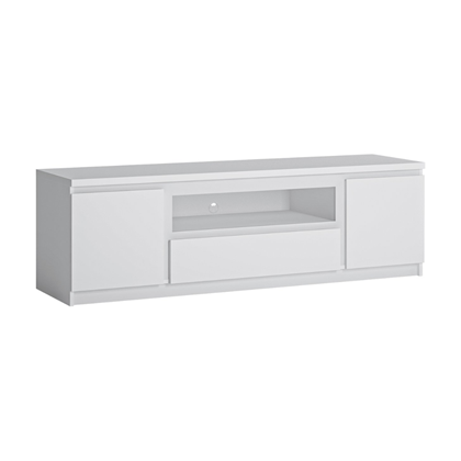 TV Unit 2 Doors 1 Shelf – Alpine White