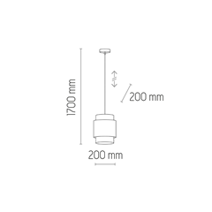 Boho White Pendant Lamp – White & Straw