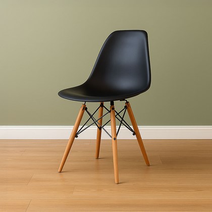 Dining Chair PP Wood - Black