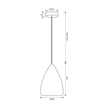 Chandelier – Smoked Glass
