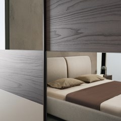 Bedroom Set - Cashmere Dark & Walnut Finish