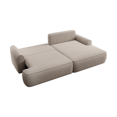 Corner Sofa Bed with Chaise Right 250cm – Beige