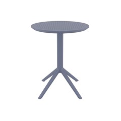 Table 60cm Round Folding  Dark Grey